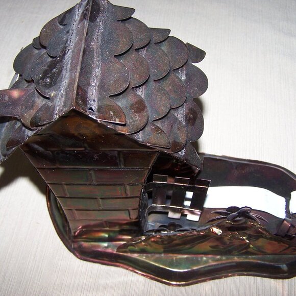 VTG Toilet Tin Wind Up Musicbox Copper Color Plays Those Were the Days My Friend - Picture 4 of 8